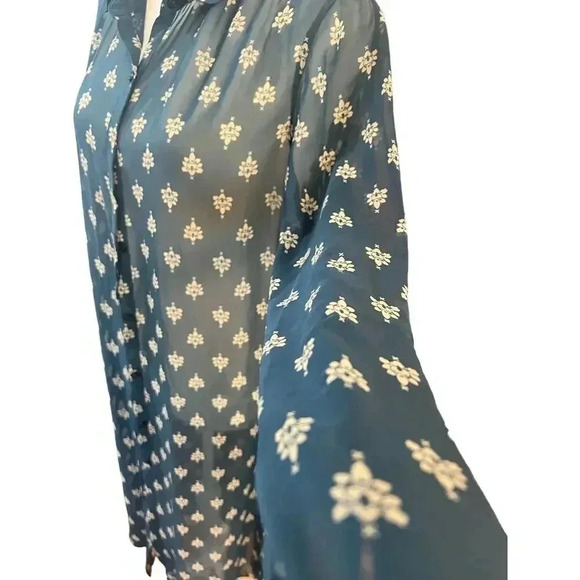 BONGO sheer patterened shirt dress size xl - Picture 5 of 10